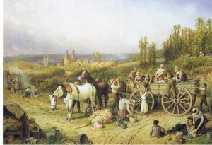農場カート 作： Myles Birket Foster